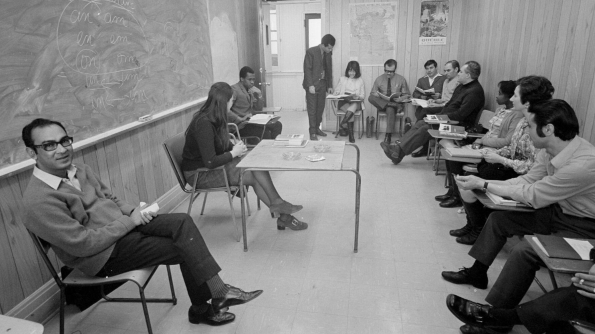 French course at the YMCA International Language School, 1970